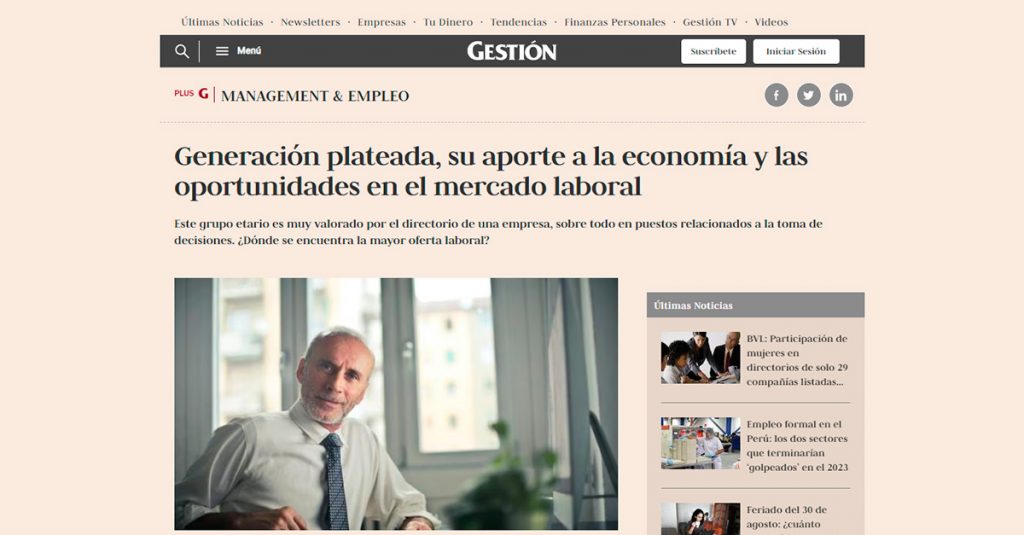 Generación plateada, su aporte a la economía y las oportunidades en el mercado laboral