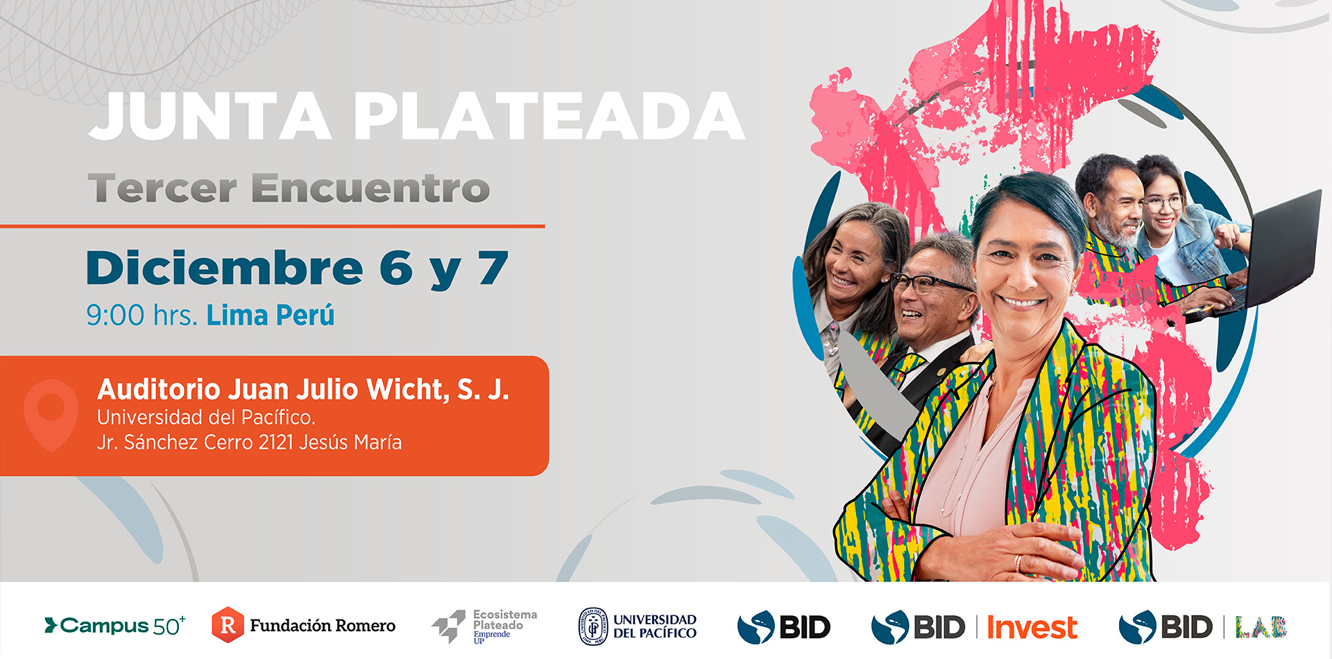 Junta Plateada uno de los eventos de Economía Plateada más importantes de América Latina y el Caribe Diciembre 6 y 7 9:00 hrs. Lima Perú