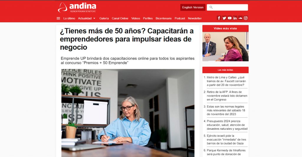 ¿Tienes más de 50 años? Capacitarán a emprendedores para impulsar ideas de negocio